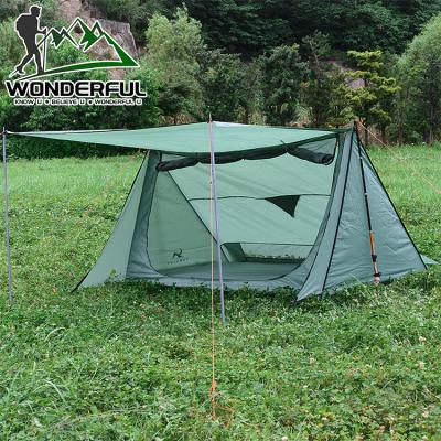 China Portable Mobile Home Camper Mosquito Promotional Outdoor Fishing Rainproof Anti Survive Professional Shelter Sunshade Tent for sale