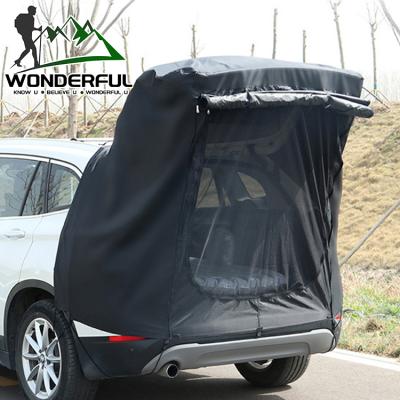 China Portable Multifunctional Outdoor Waterproof UV Protection Travel Oxford Sunshade Car SUV Car Back Ten Anti-UV for sale