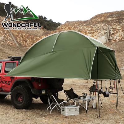 China 3 4 Person 150D Oxford Waterproof Outdoor Anti-UV Sunshade Campervan Ultralight Rear Tent for sale