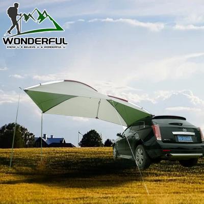 China Outdoor Portable Camouflage/Field Game Travel Picnic SUV Car Sunshade Single Layer Rising Camping Tent for sale