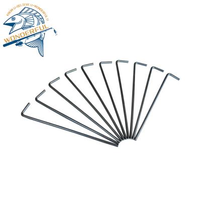 China Factory Price Strong High Strength 7 Shape Outdoor Galvanized Camping Tent Peg Accessories Ground Nail for sale