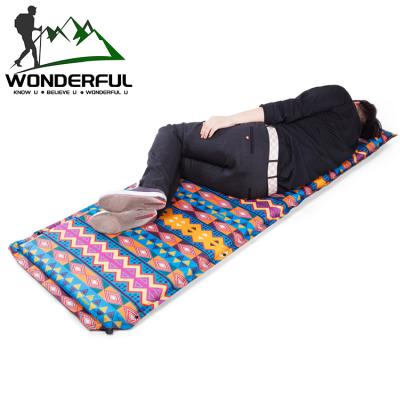 China Outdoor Activities Portable Thickened Waterproof Moisture-proof Double Picnic Air Cushion Camping Automatic Inflatable Mattress for sale