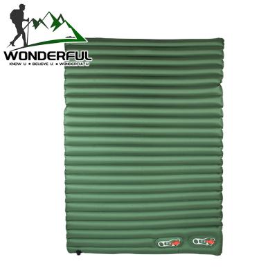 China Custom Outdoor Activities Traveling Customize PVC Outdoor Camping Foldable Inflatable Air Bed Double Mattress for sale