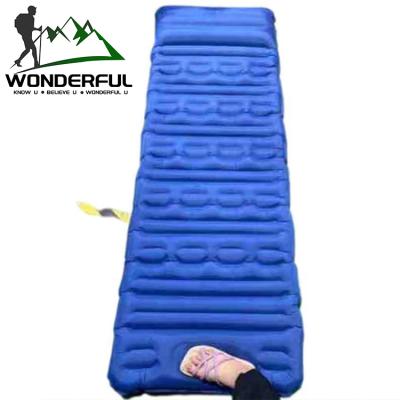 China Durable Outdoor Activities Single Thickened Inflatable Wet Proof Camping Beach TPU Sleep Pad for sale