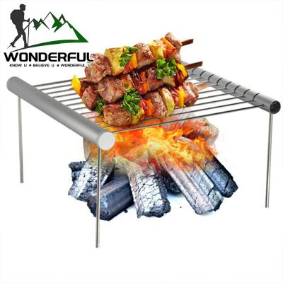 China Mini Commercial Garden Restaurant Folding Tool Mini Portable Folding Camping Rotisserie Mesh BBQ Smokeless Hot Grill for sale