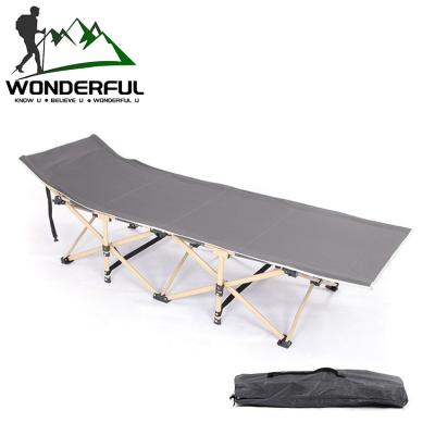 China Outdoor Activities Army Nap Sleeping Sunbed Powder Leisure Sun Lounger Portable Folding Single Bed Best for sale