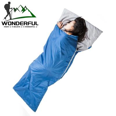 China Spring Envelope Fall Type Hooded Envelope Mini Single Ultralight Sleeping Bag 5 Degree Adult Outdoor Camping for sale