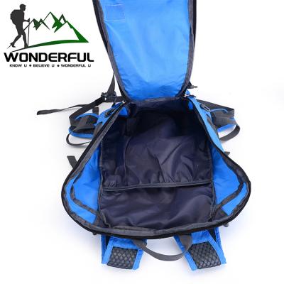 China For Travel Factory Low Cost Nylon Household Sports Outdoor Recycling Mountaineering Folding Waterproof Double Shoulder Backpack for sale