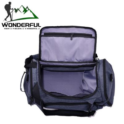 China For Travel Factory Customized Large Capacity Polyester Portable Sports Travel Bag Outdoor Fitness Handbag for sale