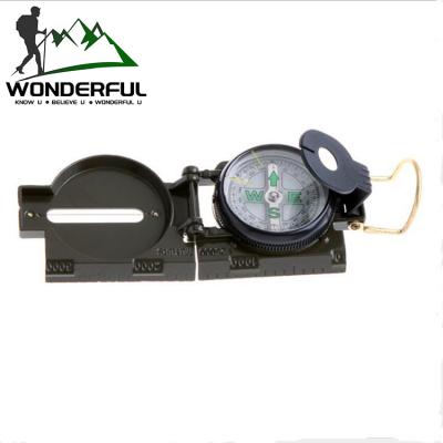 China Outdoor Activities Wholesale Outdoor Portable Foldable Luminous Hiking Army Survival Hiking Camping Military Compass for sale