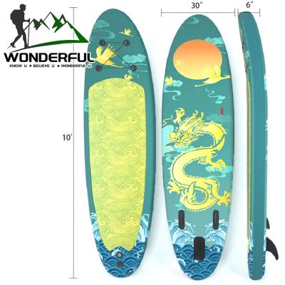 China Outdoor Activities Wholesale Cheap Green Inflatable Rack Up Paddle Board Water Sports Tabletop Paddle Board for sale