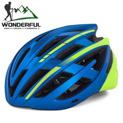 China Head Protector Safety Mountain Bike Bicycle Cycling Sports Blue Adult Riding Protective Helmet for sale