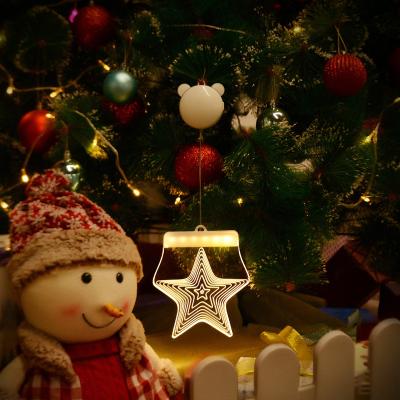 China Factory Direct Modern Christmas 3D Novelty Remote Control Modeling Light Home Bedroom Led Holiday Light for sale