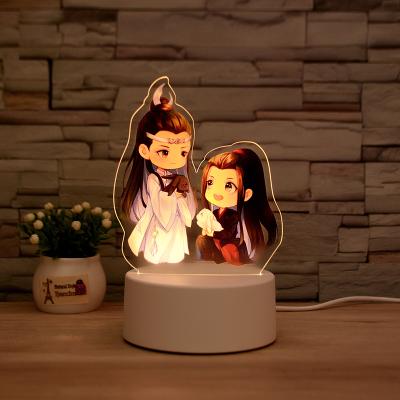 China Modern Christmas Gift LED UV Printing Lamp Bases Makers 3D Night Light For Kids for sale