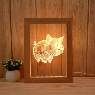 China Contemporary Christmas Lamp Sight Light 3D Led Decoration Night Light Photo Sight Lamp For Kids Room for sale