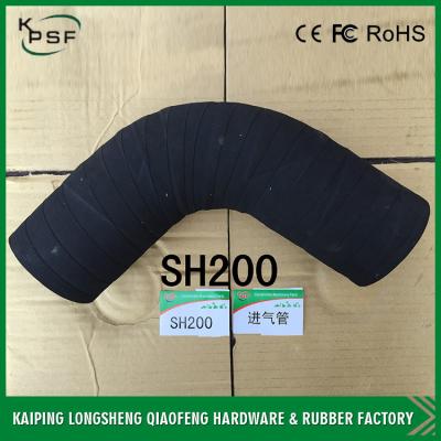 China Black Excavator Hose / Long Life Water flexible Radiator Hose for sale