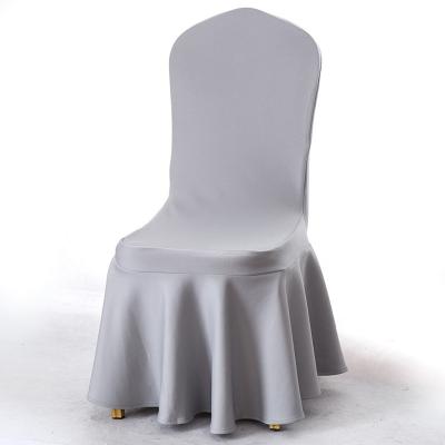 China Wrinkle Free Floor Length Stretch Chair Cover For Chair Cover Spandex Removable And Washable Banquet Chair Covers for sale