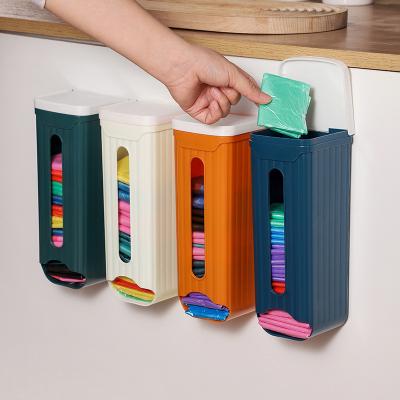 China Trash Bag Storage Sustainable Holder Organizer Container Waste Container Kitchen Waste Bag Plastic Recycling Collector for sale