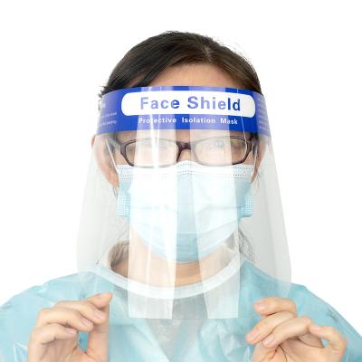 China Anti Fog Anti UV Protection Protective Mask Transparent Face Shield Shield For Adult for sale