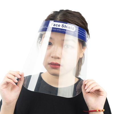 China PET+sponge+elastic tape proof uv face shield for sale personal protective anti uv face shield for sale