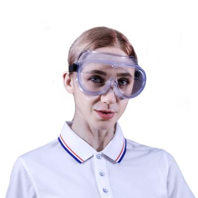 China Hospital Eye Protection Safety Glasses High Quality Anti-fog Transparent Goggles Protector for sale