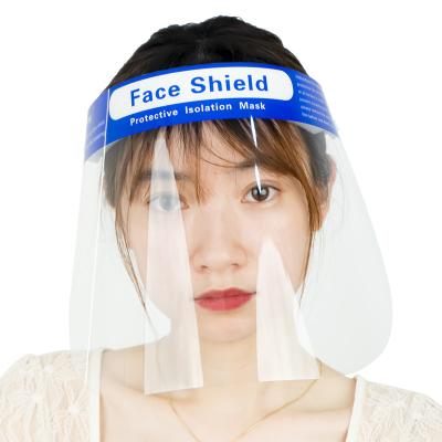 China Anti-dust Factory Selling Transparent Face Shield Anti Fog Clear Safety Protective Face Masks for sale