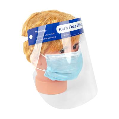 China Clear Face Shield Baby Protective Face Mask Children Kids Safety Protective Face Mask PET Face Shield for sale