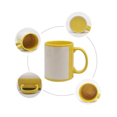 China Viable Blank Sublimation Mug Supplier 11oz Color Gloss Ceramic Photo Heat Transfer Mug for sale