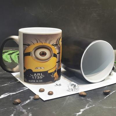 China Wholesale 11oz Viable Coffee Color Changing Mug Ceramic Sublimation Magic Mug for sale