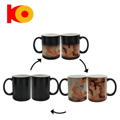 China Personalized Viable In On Ceramic Custom Magic Color Changing Mug for sale