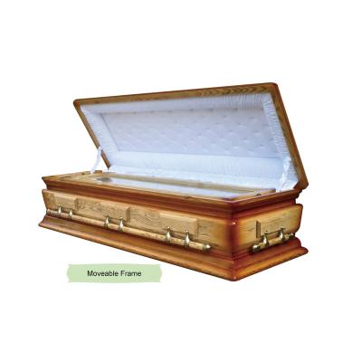 China Cheap Solid Wood Ash Matt Gloss Varnish Spain European Style Coffin and Ataudes for sale