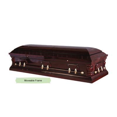 China Chinese Professional Manufacturer Produce American Style Fiberboard Casket Funeral Coffin for sale