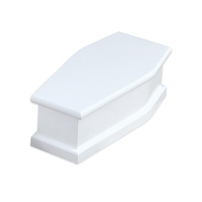 China High Gloss Fiberboard Child's Large Open American Style Large Open Varnish Coffin Coffin for sale