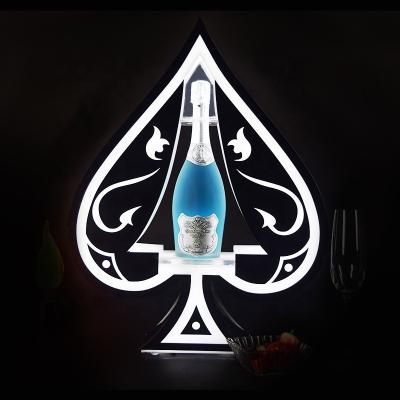 China Fashionable hot sale shovel display service Ace glorify Champagne Bottle Presenter for night club for sale