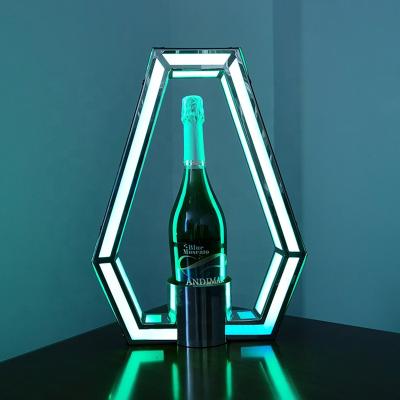 China Hot Sale VIP Glorify Modern Nightclub Bottle Presenter LED Champagne Acrylic Wine Bottle for sale