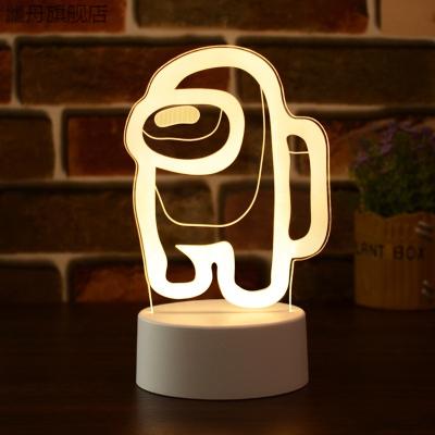 China Modern Hot Sale Customized 3d Led Lighting 7 Colors Table Lamp For Bedroom Baby Room Acrylic Night Light for sale