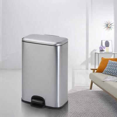 China Sustainable living room trash can stainless steel waste bin for sale bathroom trash can for sale