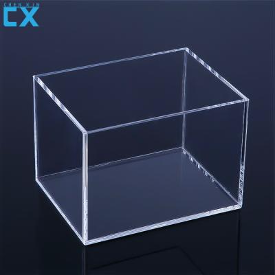 China Manufacturer Viable High Quality Acrylic Clear Storage Box Small Home Storage Box With Lip For Desktop And Jewelry Box for sale