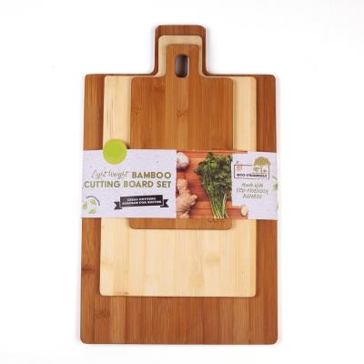 China Eco Friendly Sustainable Material BPA Freestanding Wooden Multi Size Bamboo Cutting Board Set Mincer For Meat And Vegetables for sale