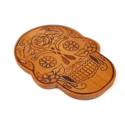 China New Design Shape Bamboo Serving Board Serving Hamburger Cutlet Cutting Board Eco-Friendly Special Luxury Sustainable Food Wholesale for sale