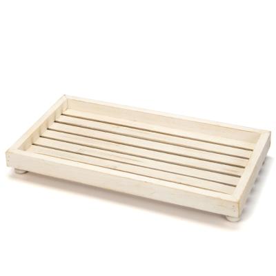 China Wholesale High Quality Kitchen Restaurant Walnut Wooden Coffee Tea Tray Stackable Tray Wooden Table Food Serving Trays With Handle for sale