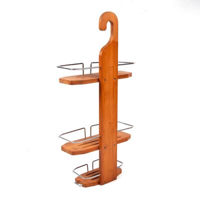 China Stocked Customized 3 Layers Bamboo Wall Hanger Bathroom for sale