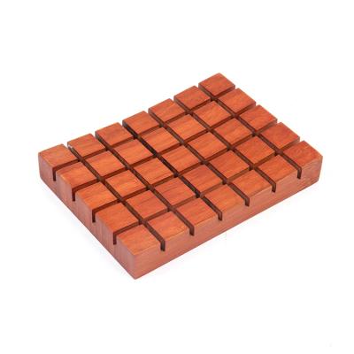 China Bulk Modern Custom Bamboo Natural Handmade Spa Soap Dish Wooden Holder for sale