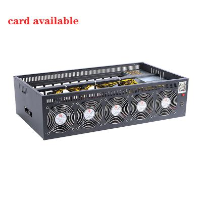 China Steel high quality mute the live broadcast game 12GPU computer case with ONDA B250 D12P-D3 motherboard gpu computer chassis for sale