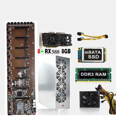 China Wholesale High Quality Gaming Machine All In One Combo Set 8 GPU Motherboard With Note DDR3 Memory 128 GB Chassis for sale