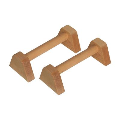 China Beech Stretch Rack Push Up Bars Wooden Personalized Push Up Bar Handrails for sale