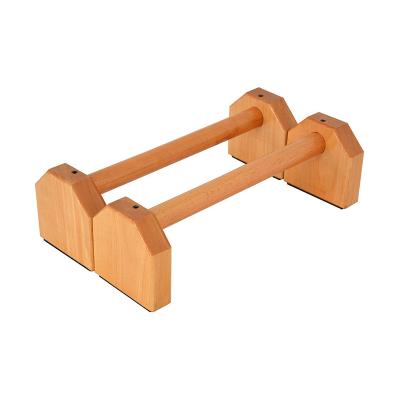 China Beech Wood Push Up Bar For Gymnastics Handstand Push Ups for sale