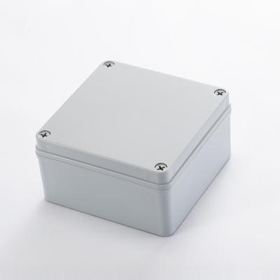 China Outdoor Plastic Waterproof Electrical Instrument Box Junction Box 150*150*80Mm Screw Junction Electric Power Button Terminal Sealing Box for sale