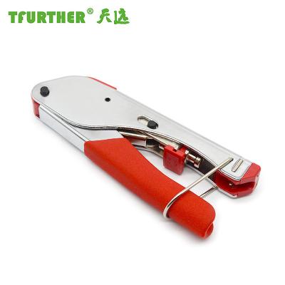 China Coaxial crimping crimping crimping extrusion f TV head coax cable tie tool for sale