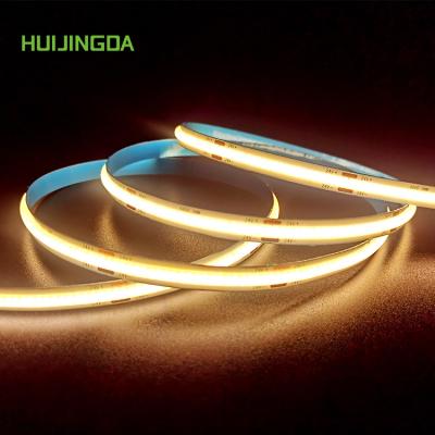 China Residential High Density LED Strip Light DC24V 8mm IP20 480leds 11W/M Flexible COB LED Strip for sale